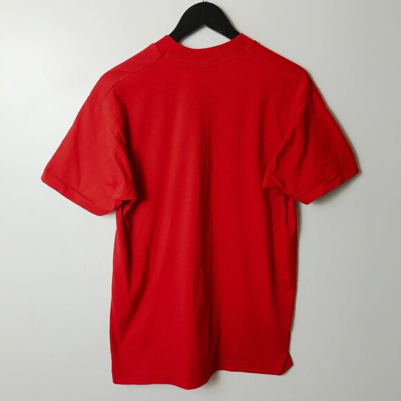Monu-Cad T Shirt Vintage 90s Adult Red Large L Computer Applications USA 50/50 - Picture 12 of 16